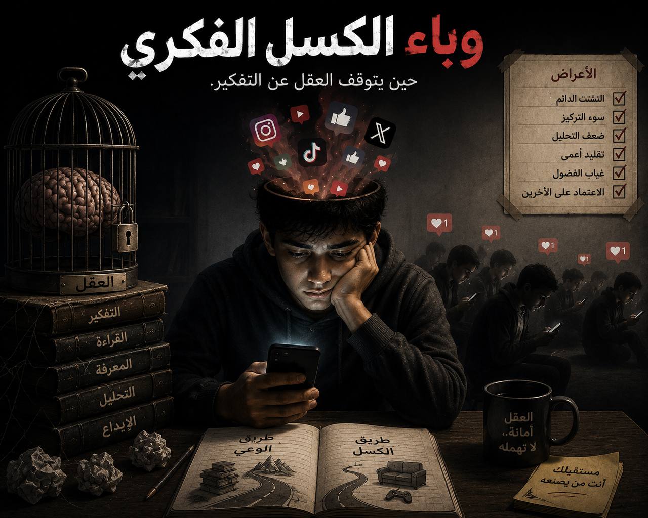 وباء الكسل الفكري: هل يربي الذكاء الاصطناعي جيلاً يعجز عن التفكير؟
